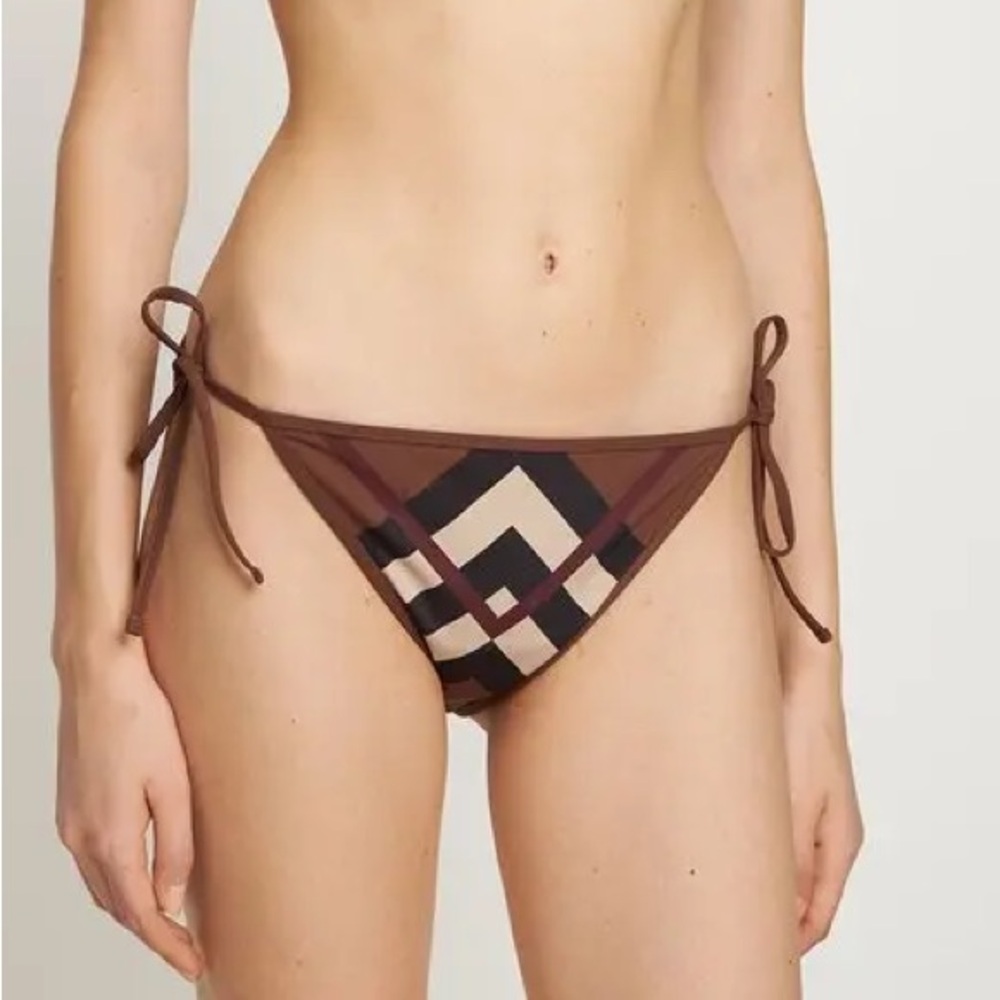 Burberry Cobb Printed Triangle Bikini Bottom